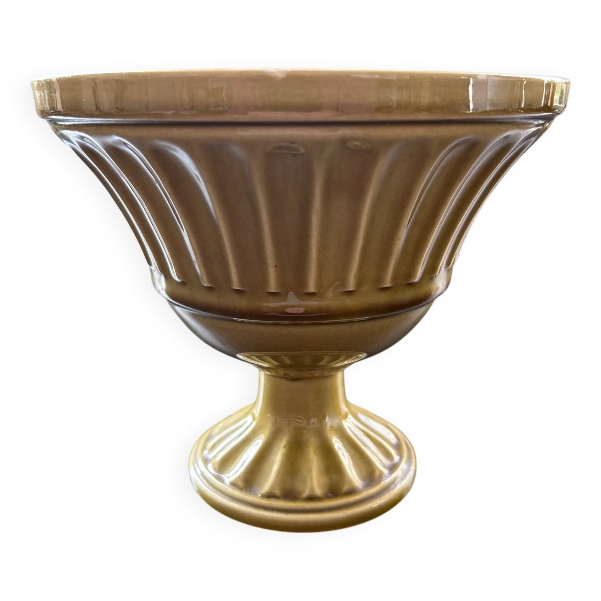 Cache pot style Médicis olive