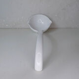 White ceramic ladle