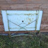 Vintage rectangular folding garden table