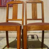 Art Deco bridge chair and 2 matching chairs