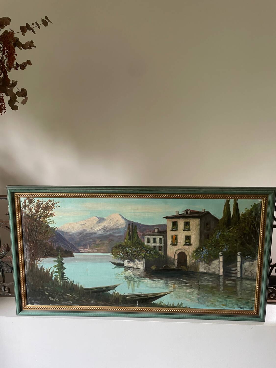 Large 20th century oil on canvas signed J. Beyly