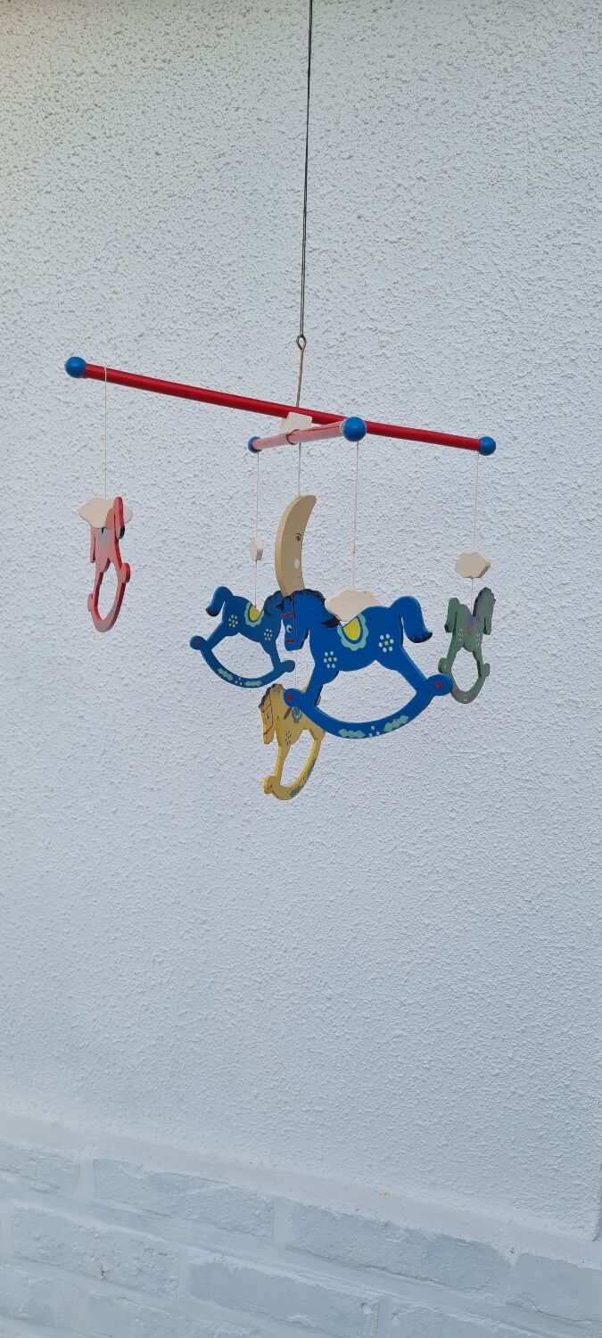 Vintage wooden mobile