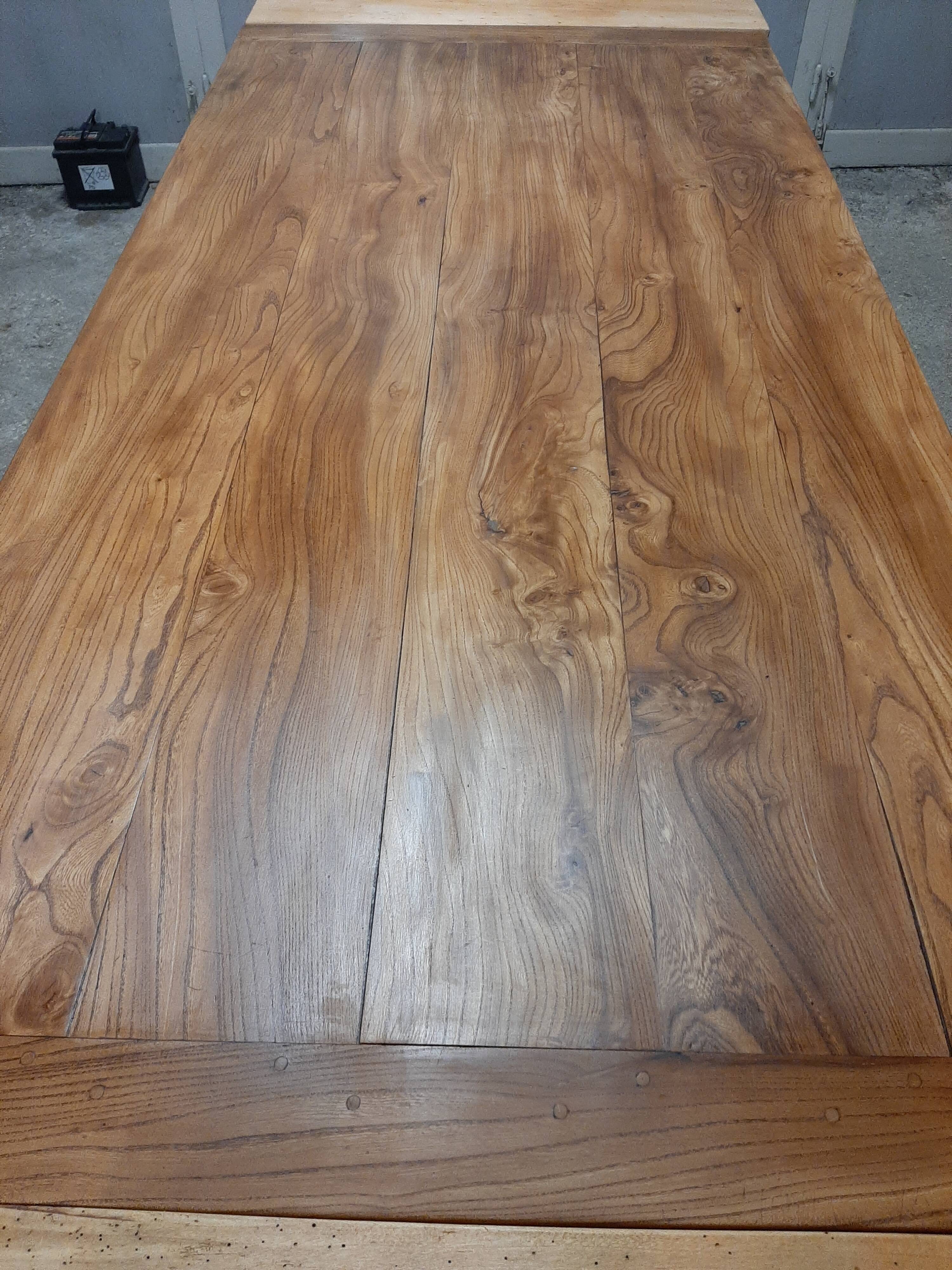 Extended farmhouse table