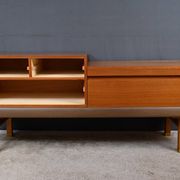 Teak and nubuck hairdresser, by R. Landault – 1970