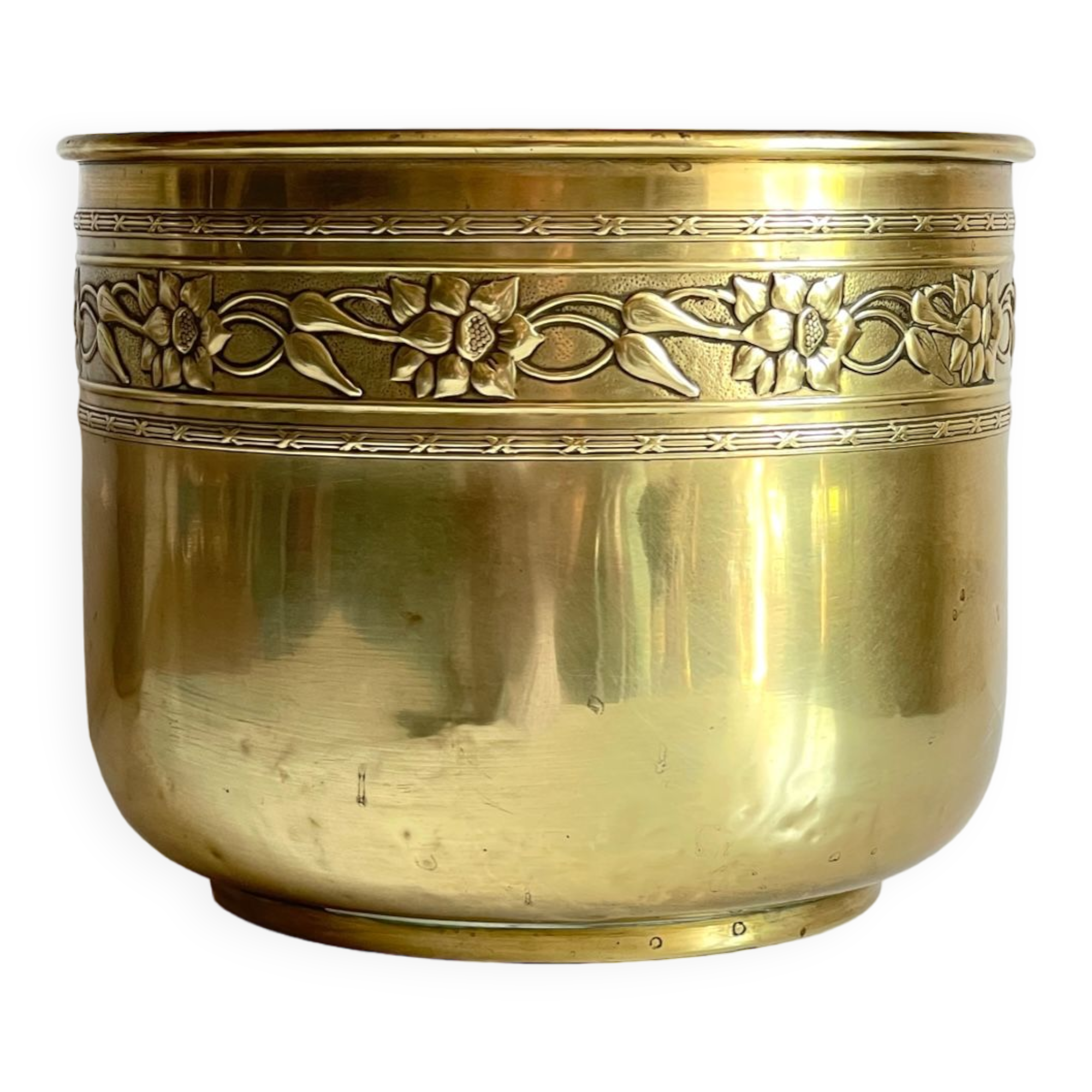 Brass plant pot if Paris 60s