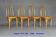 Set of 4 THONET chairs No. A 738 from 1920, caned - bistro -