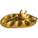 Ceramic chicken egg dish