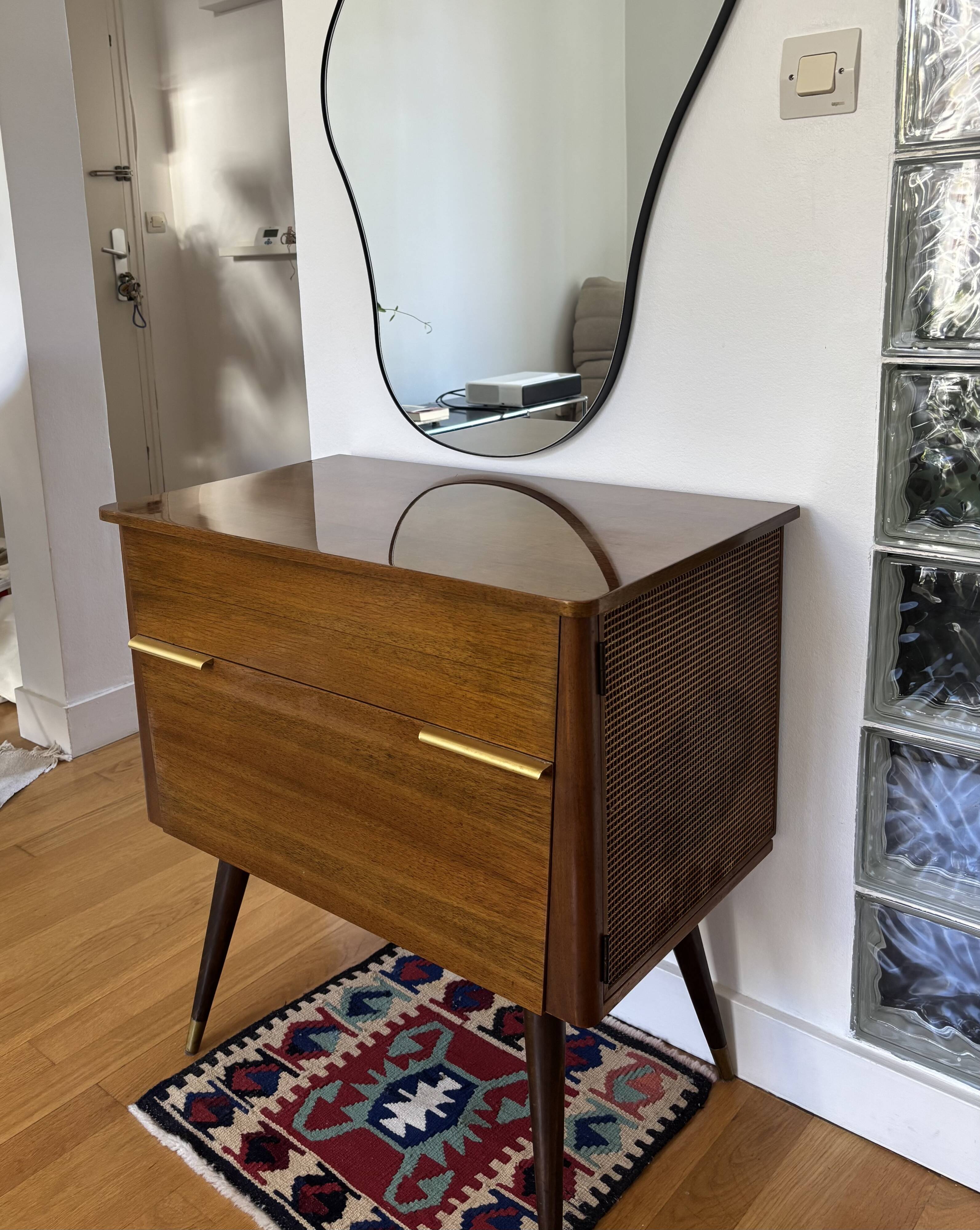Vintage Schaub Lorenz Furniture Transformed into a Bar/Storage Unit