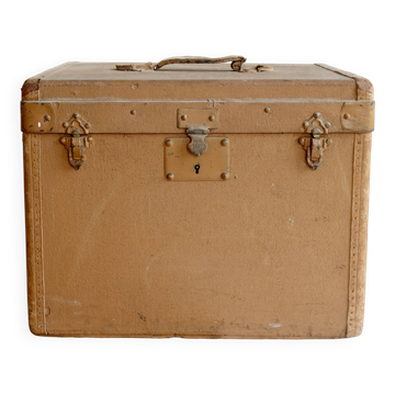 Malle vintage ocre – Coffre de rangement
