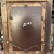 Beautiful vintage copper art deco mirror signed and dated
