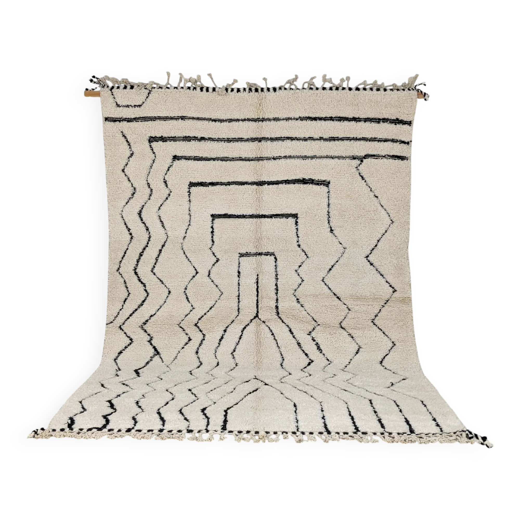 Large Beni Ouarain rug, 290 x 202 cm || 9.51 x 6.63 feet, G-262