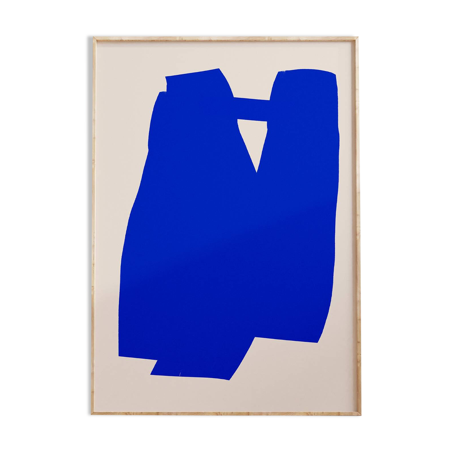 Impression giclée abstraite bleue, 50x70cm