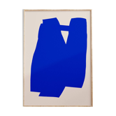 Abstract blue giclee print, 50x70cm