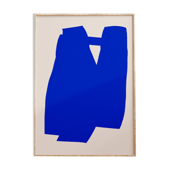 Impression giclée abstraite bleue, 50x70cm
