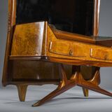 Dressing Table or Console with Mirror by Vittorio Dassi, 1950s