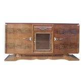 Art Deco sideboard in burr walnut