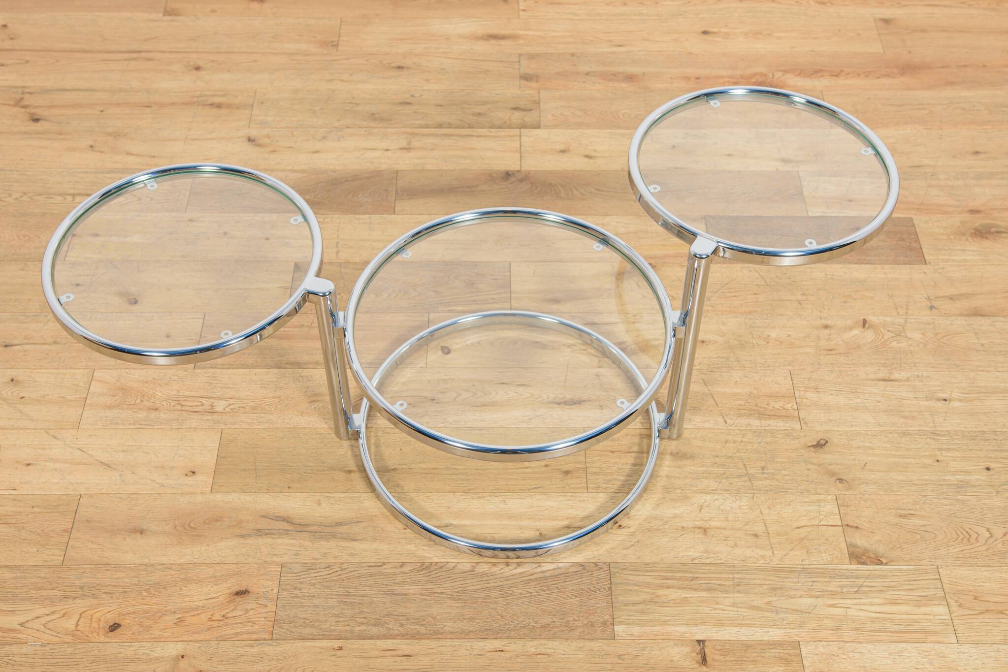 Mid-Century Chrome and Glass Coffee Table by Milo Baughman, USA, 1970s