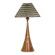 Lampe en bois tourné