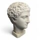 Antique Hermes head sculpture, patinated plaster, mid-20th century