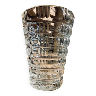 Daum Nancy crystal vase