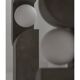 Lampe de table, grand modèle - gris foncé, en céramique, œuvre contemporaine.
