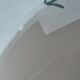 white opaline demi-globe