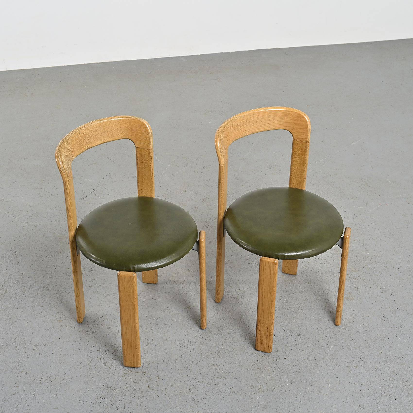 Suite de 4 chaises par Bruno Rey, Dietiker Switzerland