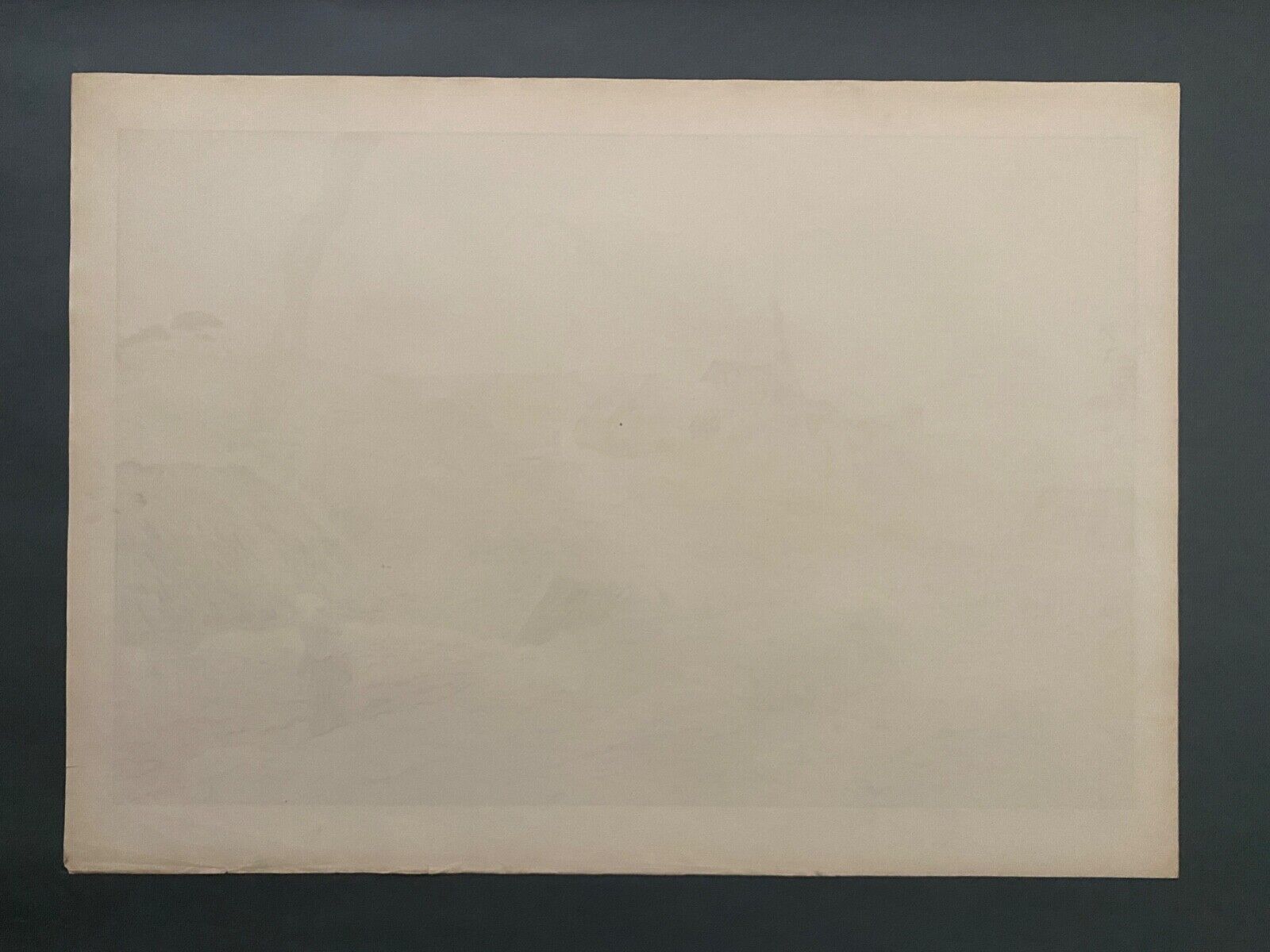 Lithographie par Henri Rivière Le Lever de la Lune