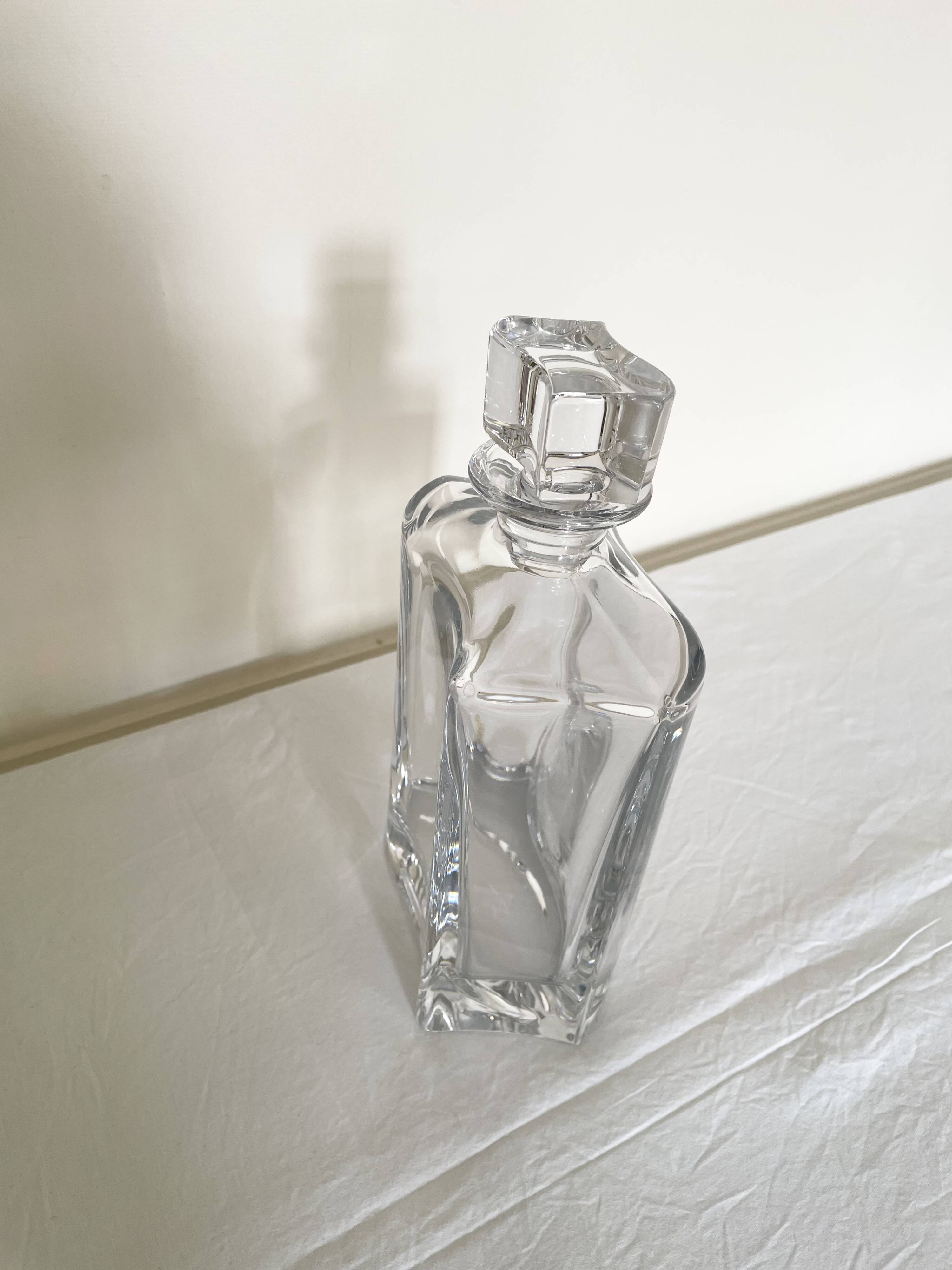 Curved Crystal Whiskey Decanter