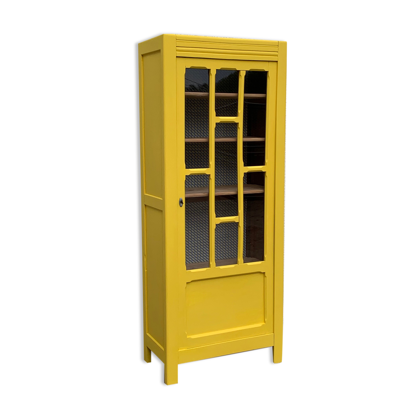 Glass-glazed Parisian wardrobe 1950