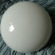 Ceiling lamp in opaline half-moon 1950 diameter: 20cm