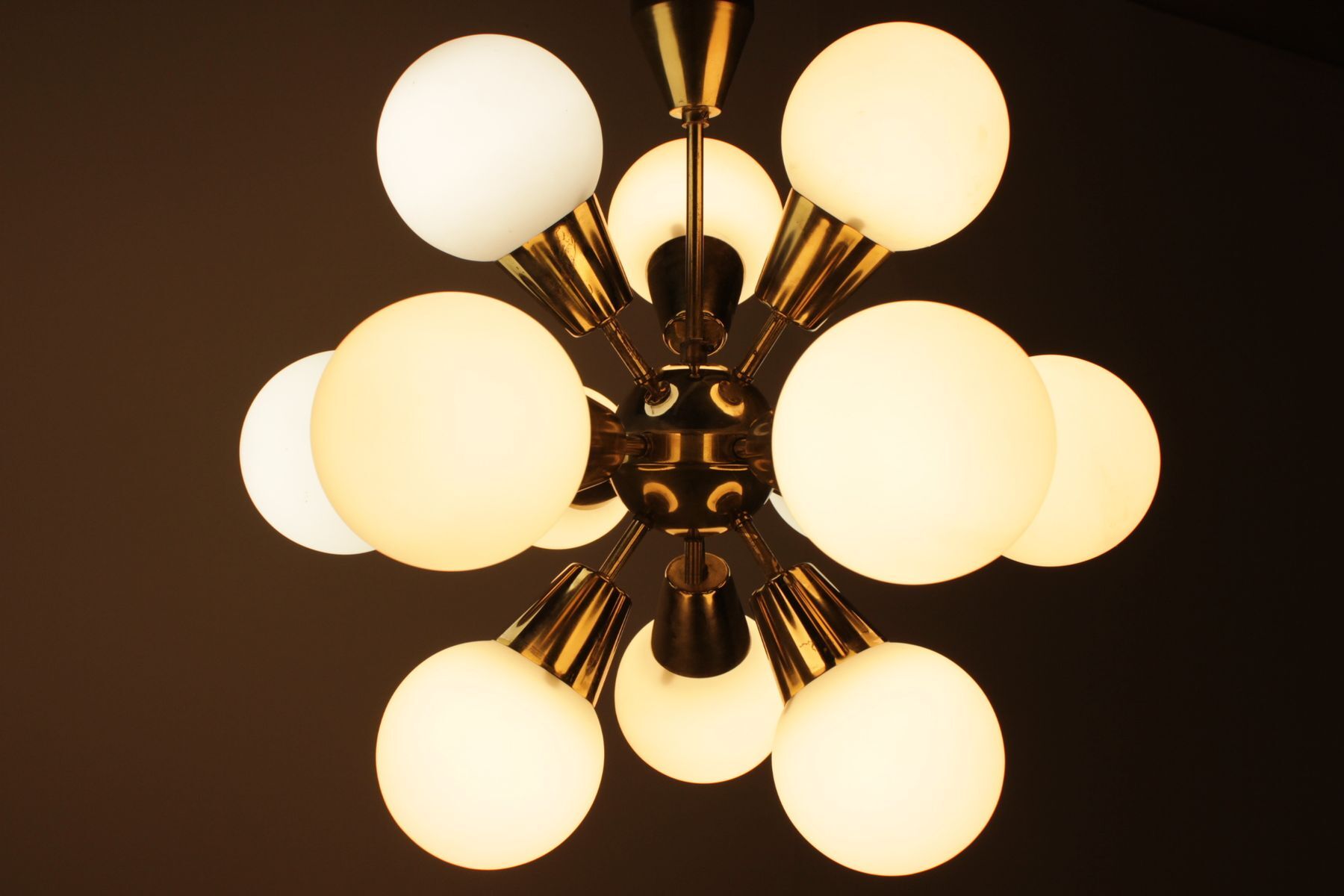 Chandelier Sputnik by Kamenický Šenov 1970 s