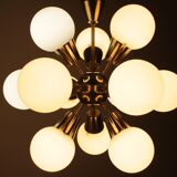 Chandelier Sputnik by Kamenický Šenov 1970 s