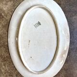 Oval ironstone dish from St Amand and Hamage, "Medallion" service