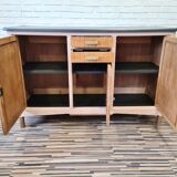 Art Deco sideboard in chene renovated and restyled