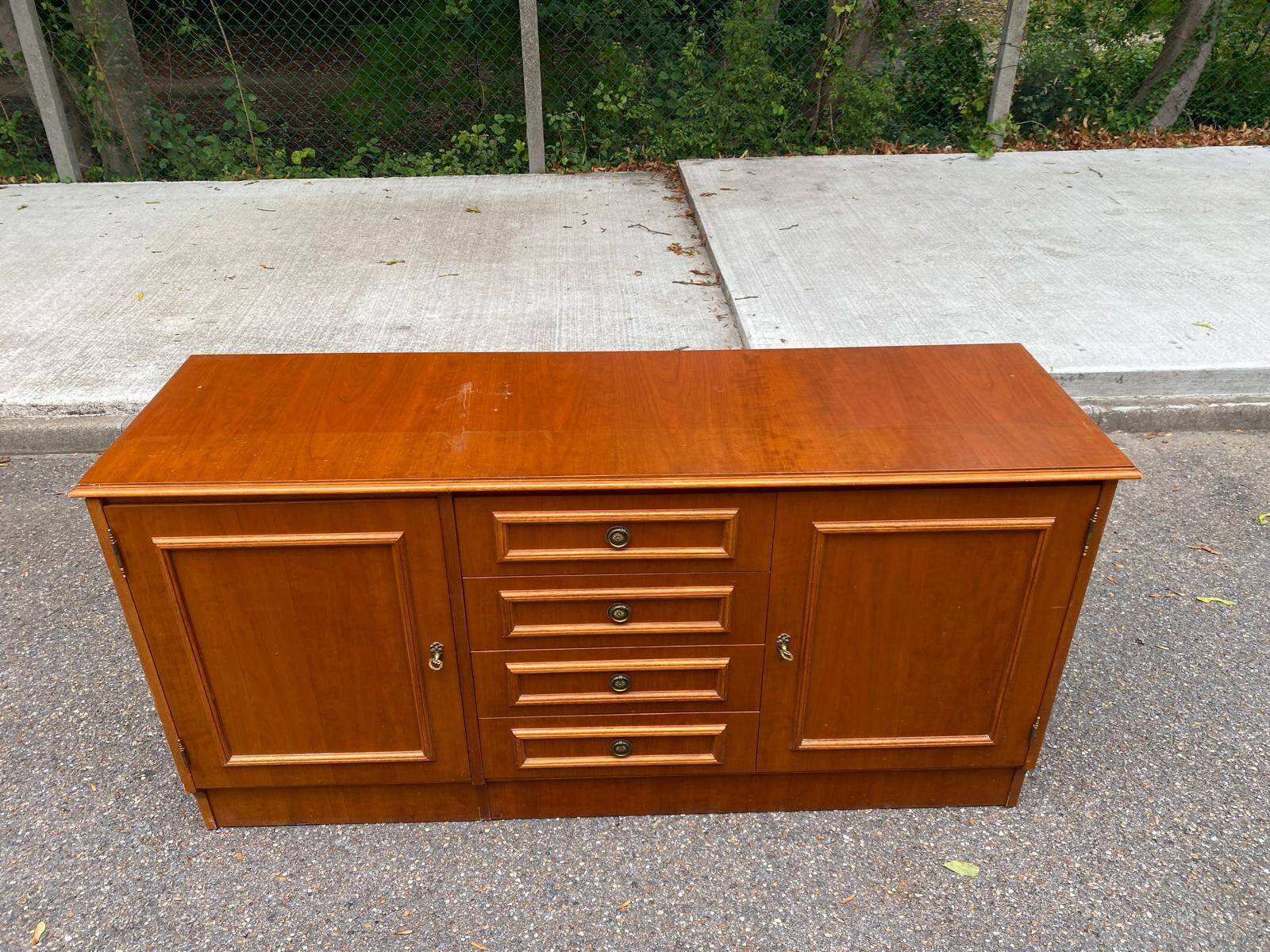 Large low storage unit / Sideboard 155 cm Ideal for 70's TV unit