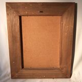 Former botanical plank vegan tampon relief with wood frame