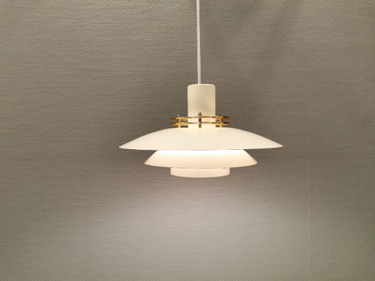 Danish design hanging lamp, from the 80s, produced by Top-Lamper