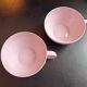 Two pink haviland porcelain teacups