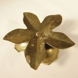 Brass flower candle holder