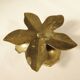 Brass flower candle holder