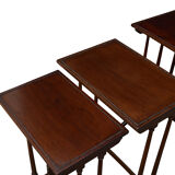 Fine Quartetto Nest Of Mahogany Tables