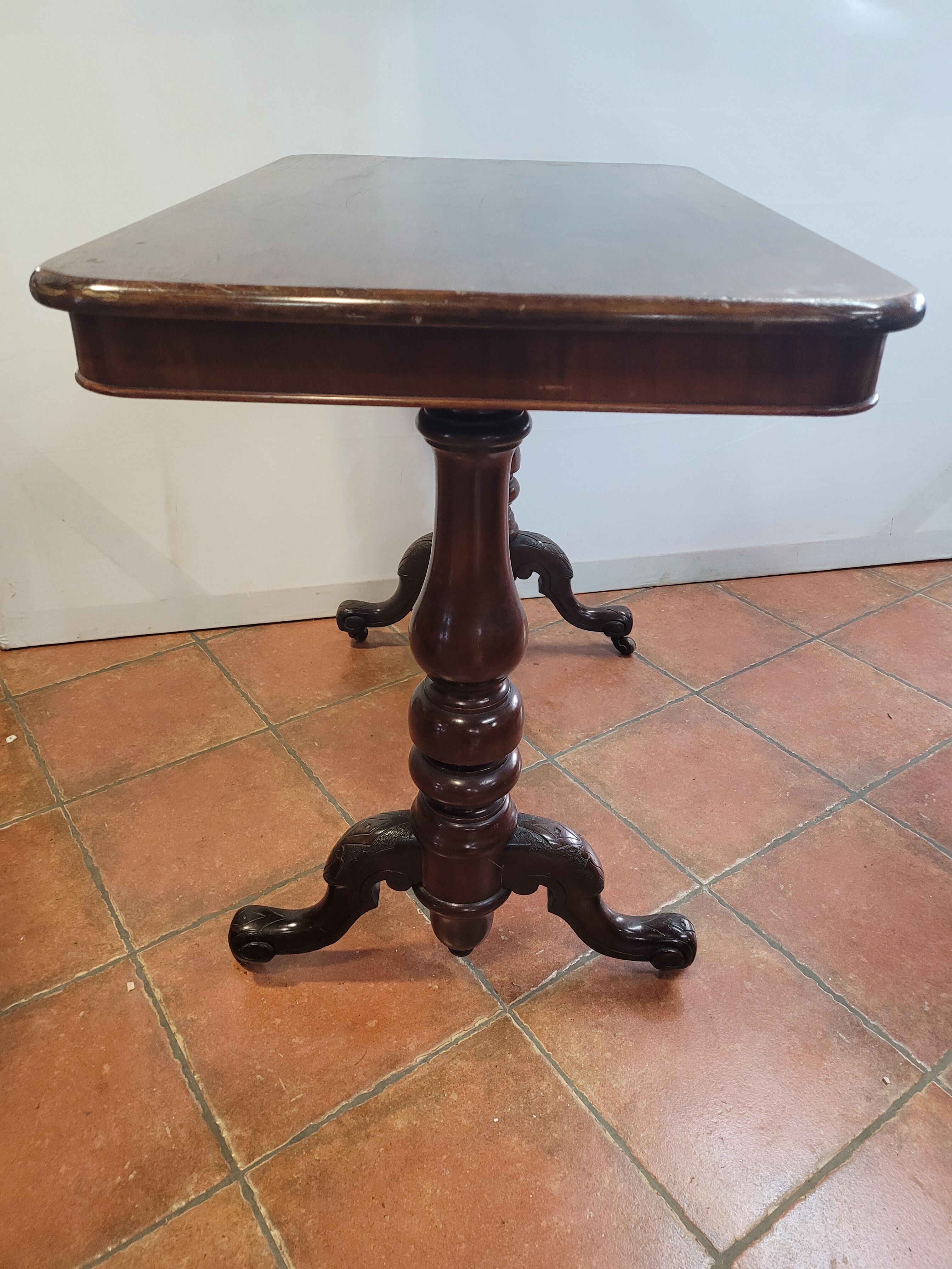 Antique mahogany bistro table