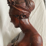 Bust of the Recamier in painted plaster