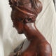 Bust of the Recamier in painted plaster