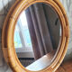 Vintage rattan mirror 37X37