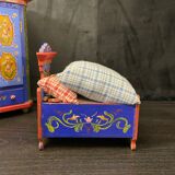 Tyrolean Miniature Wardrobe and Bed Set