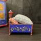 Tyrolean miniature wardrobe and bed set