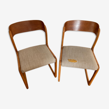 Pair of chairs Baumann Traineau Bemol