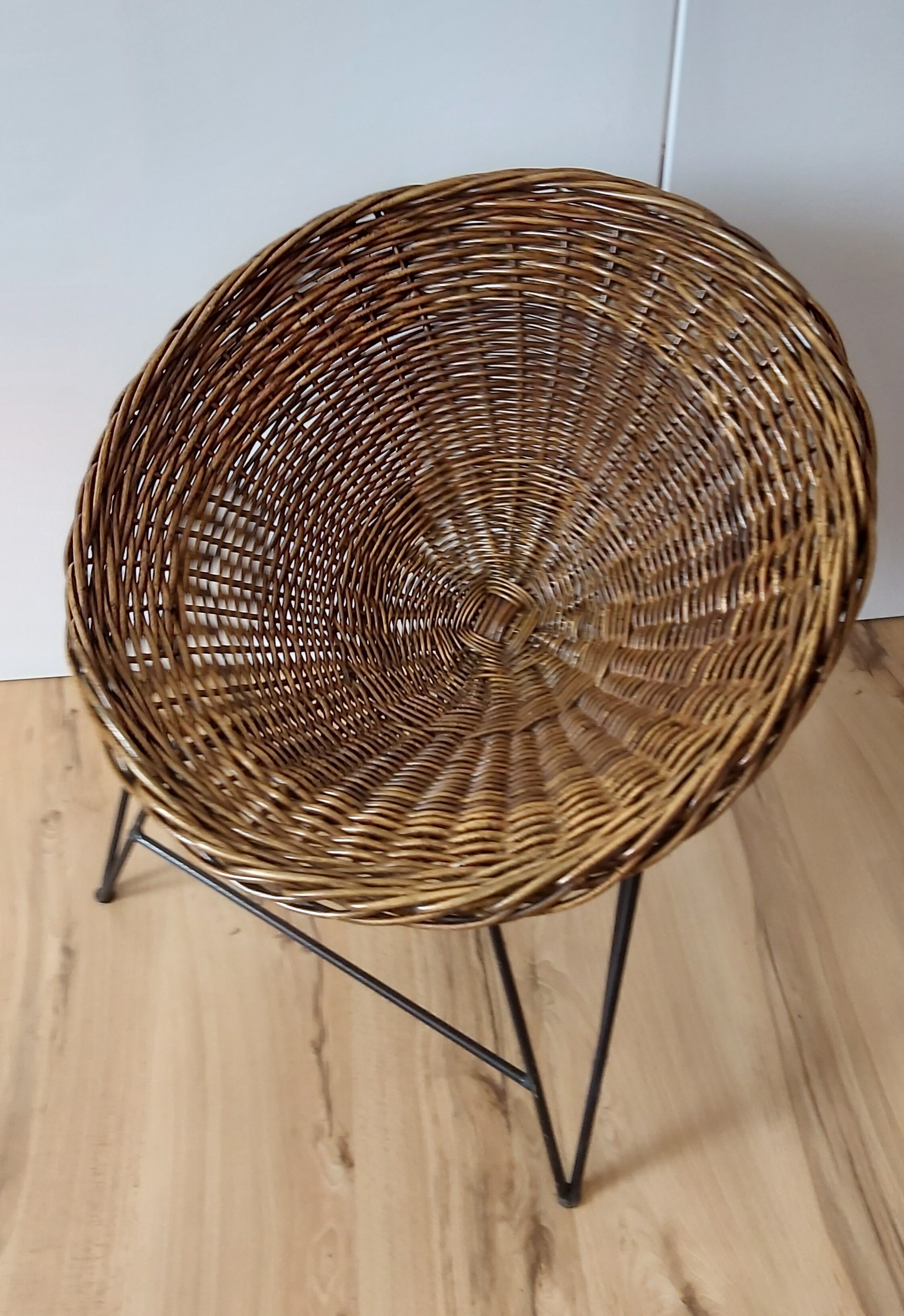 Wicker armchair, Germany, 1970s